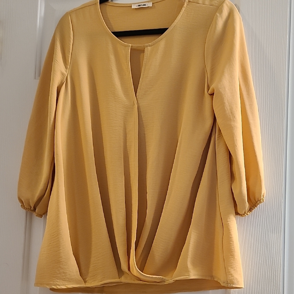 First Love Mustard Yellow Blouse